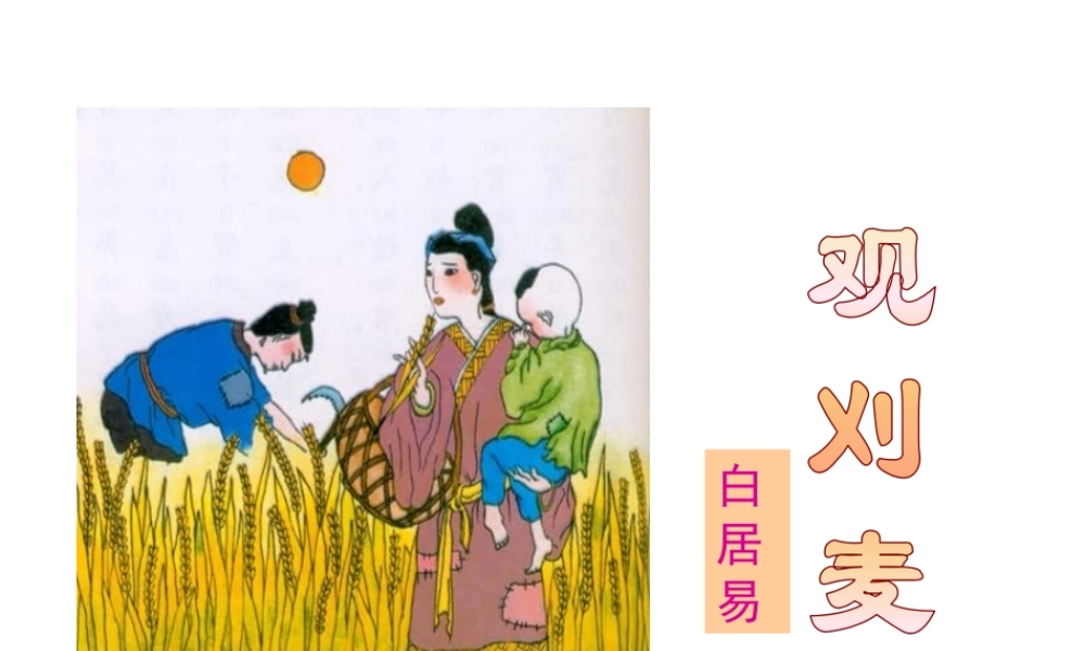 《观刈麦》.ppt