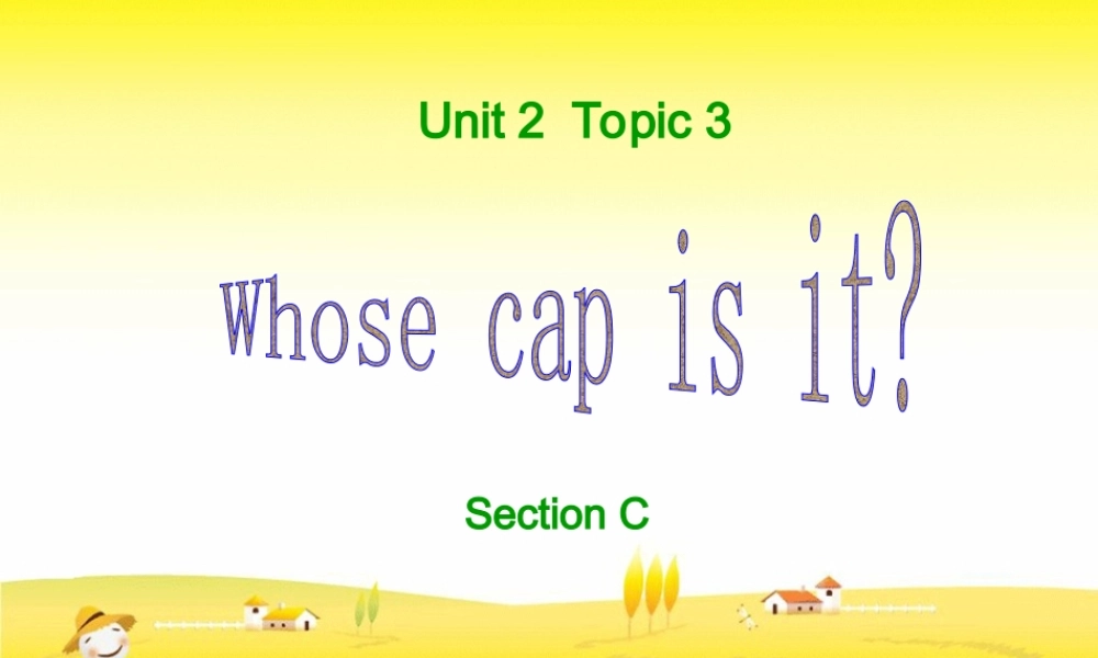 WhosecapisitSectionC