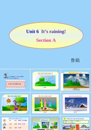 Unit6《It’sraining!》SectionA