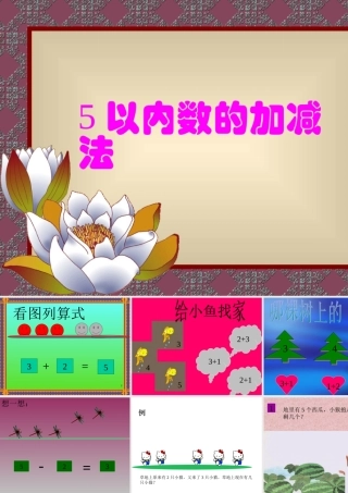 大班数学《5以内的加减法》