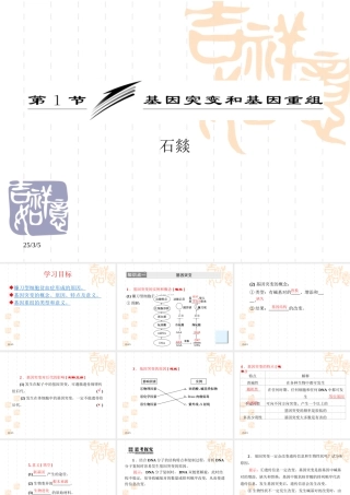 基因突变和重组