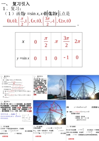 6.3函数y=Asin(ωx+φ)的图像与性质