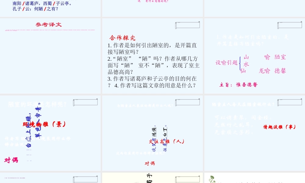 (部编)初中语文人教2011课标版七年级下册陋室铭课件-(3)