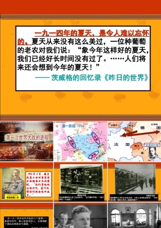 第一次世界大战的进程.
