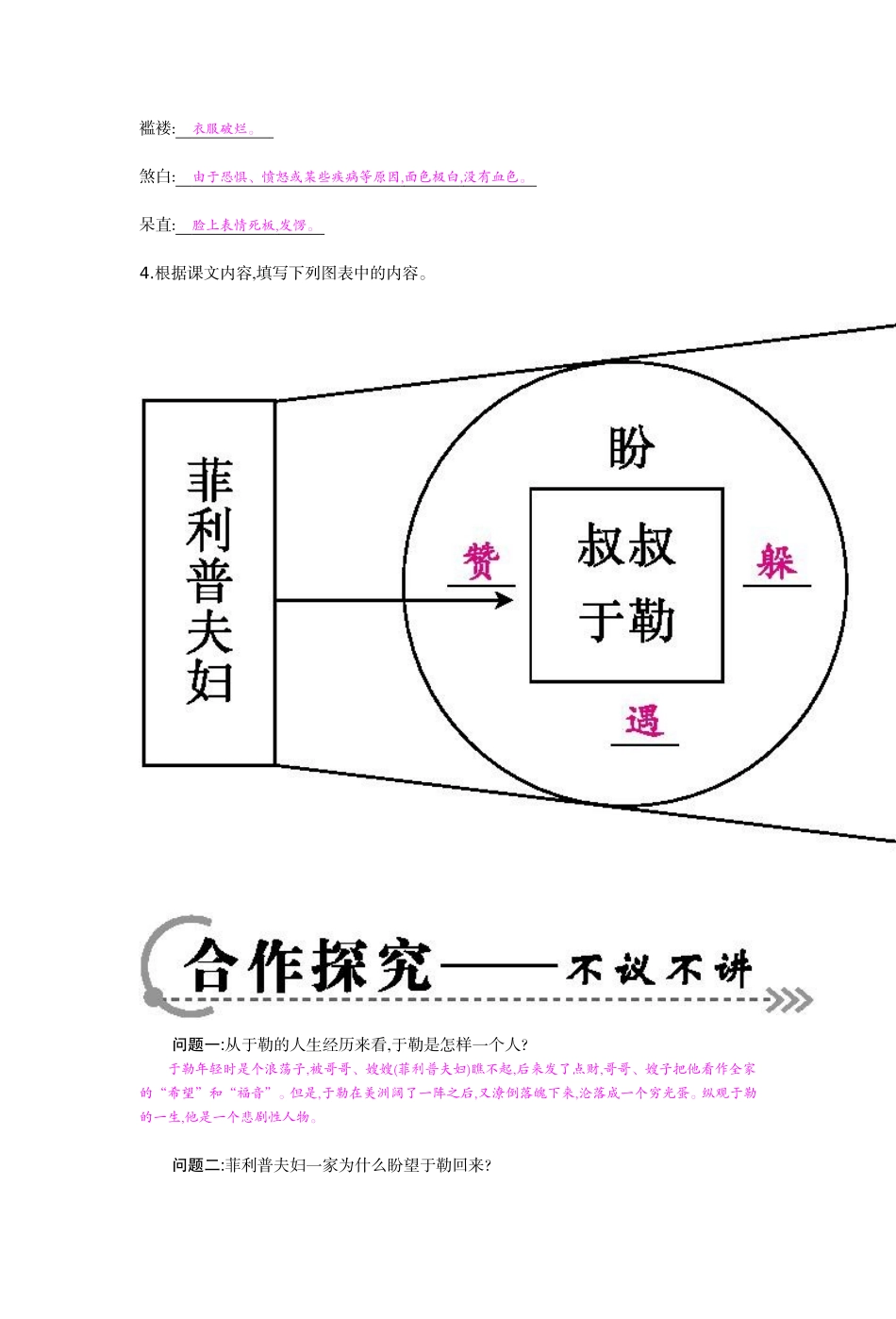《我的叔叔于勒》导学案_第2页