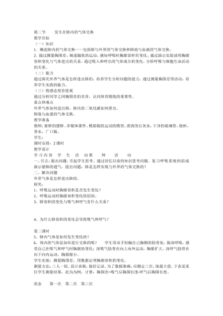 发生在肺内的气体交换