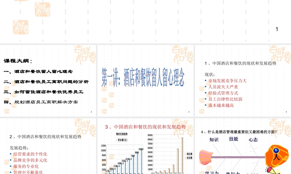 酒店员工离职原因及解决方案