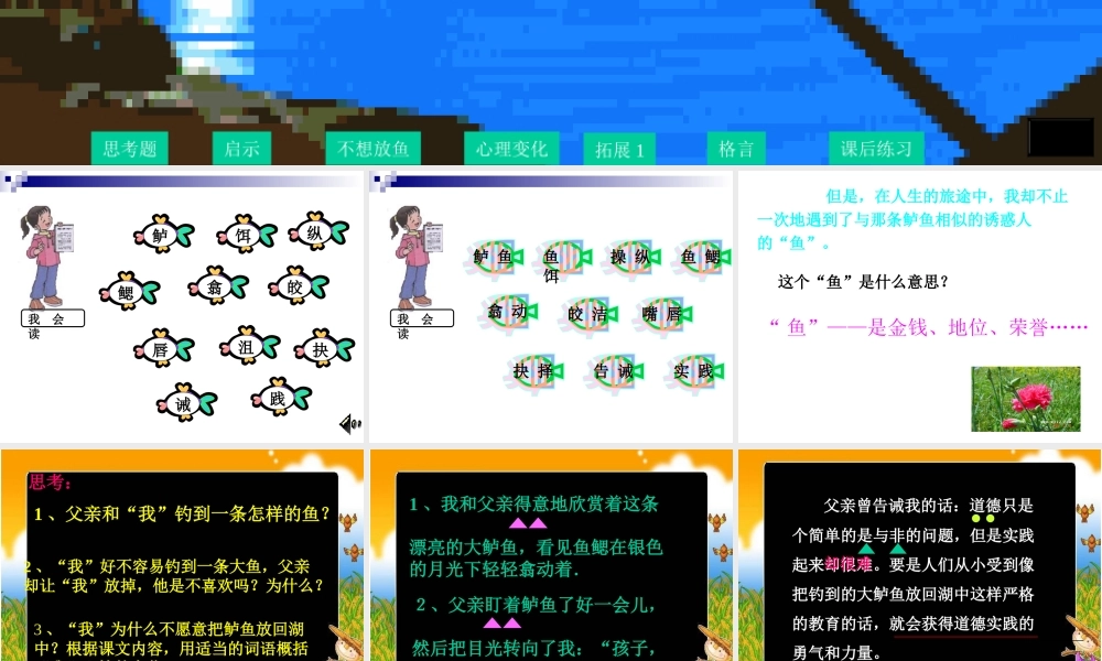 《钓鱼的启示》ppt课件8