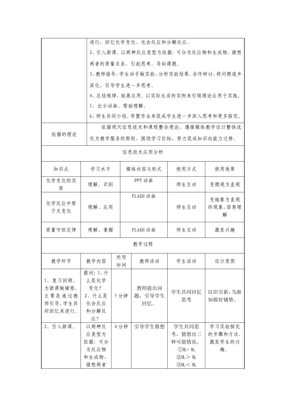 质量守恒定律-授导型教学设计[1]_第2页