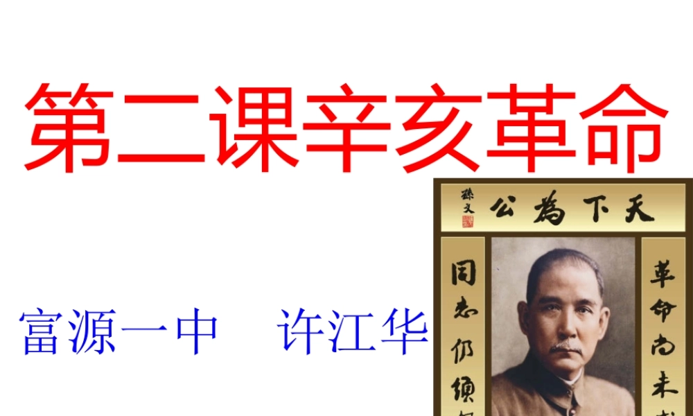 辛亥革命(许江华)