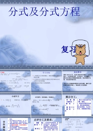 分式及分式方程(专项复习)