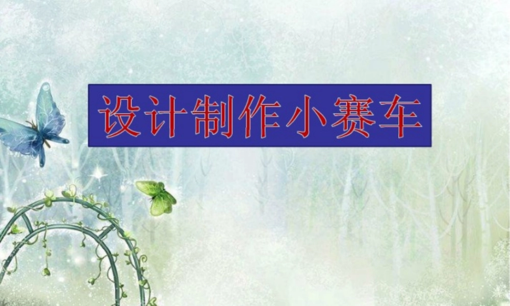 4.8设计制作小赛车1