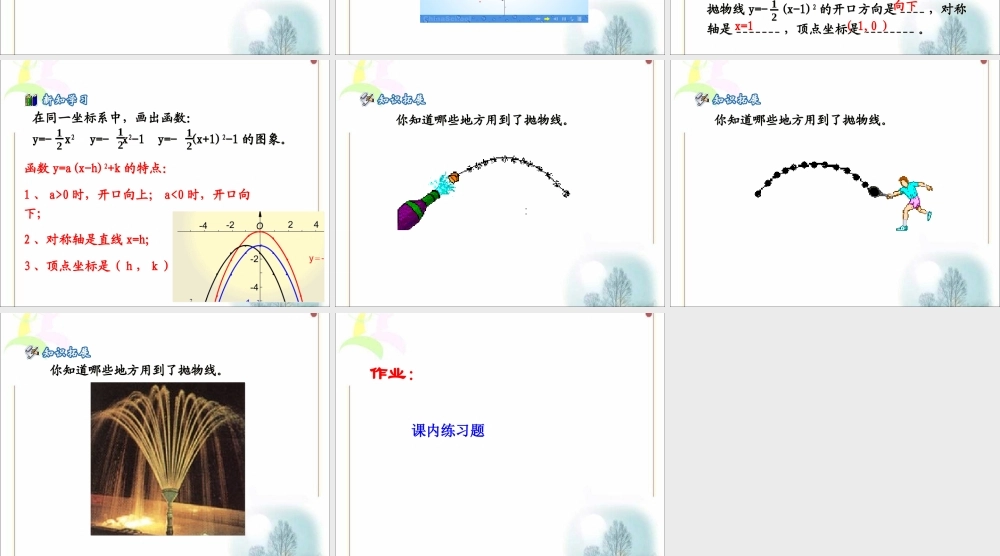 21.2-二次函数的图像和性质