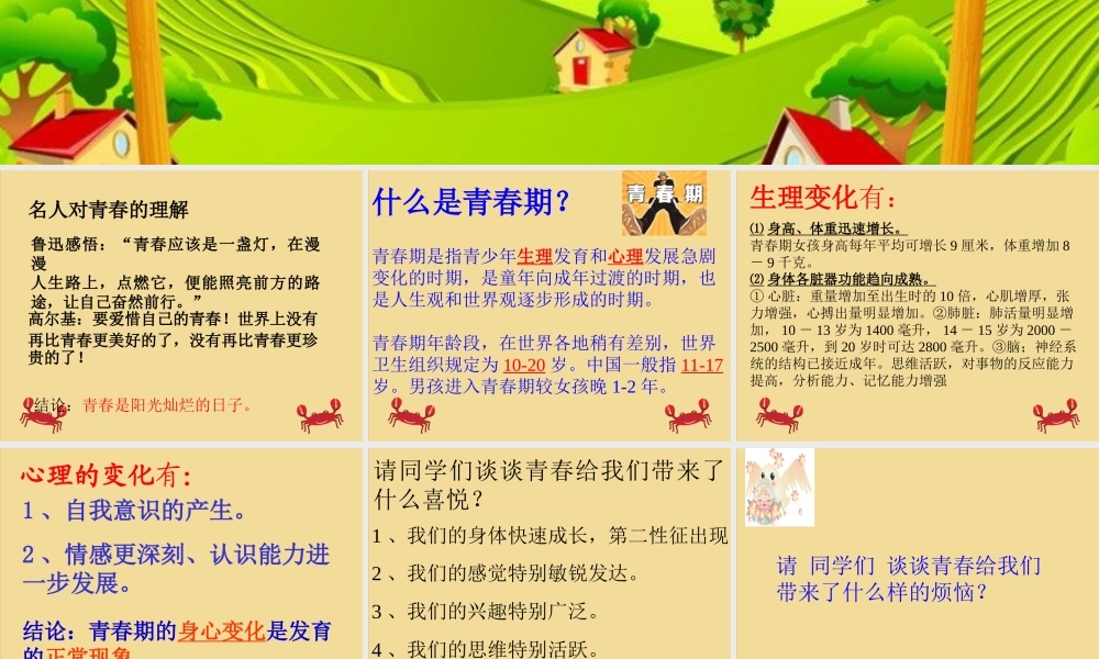 《5.2-感受青春》课件2