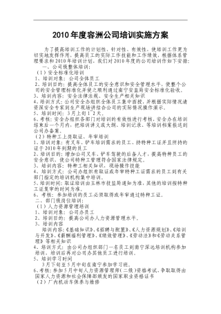 2017年度公司培训实施方案