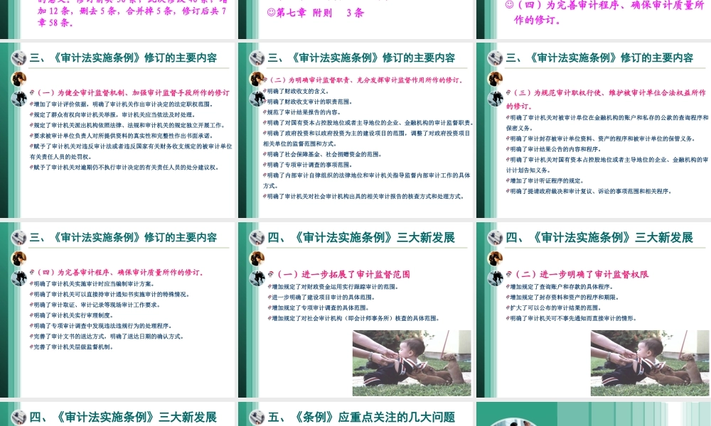 《审计法实施条例》解读