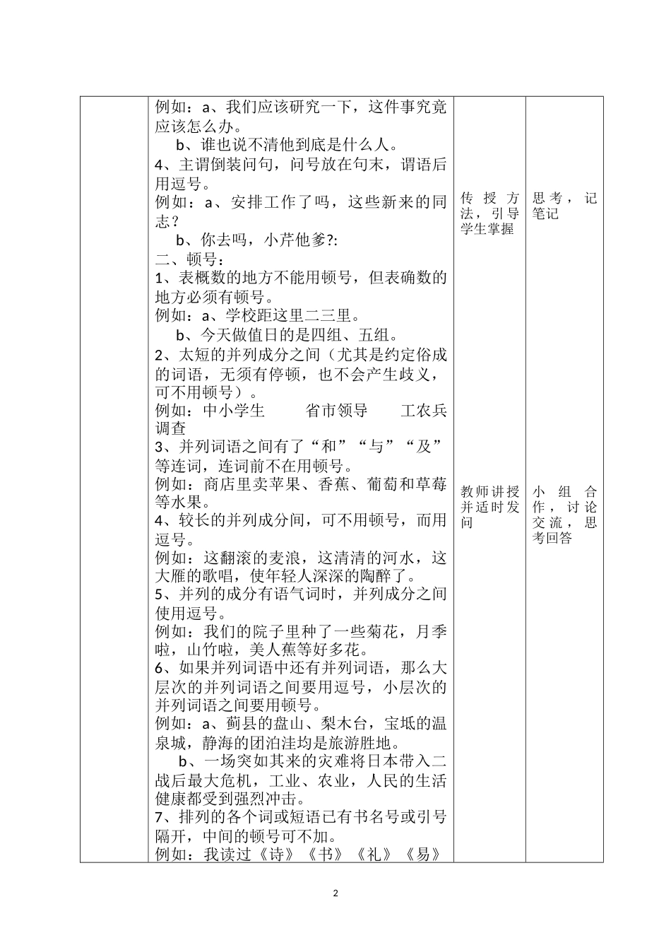 《标点符号的使用》-复习--教学设计_第2页