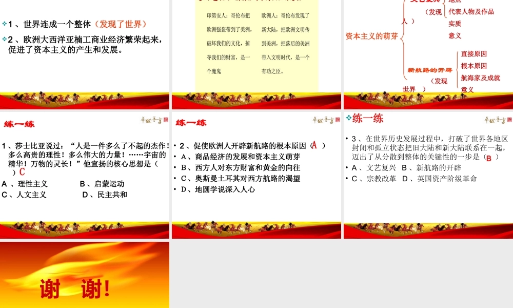 资本主义时代的曙光