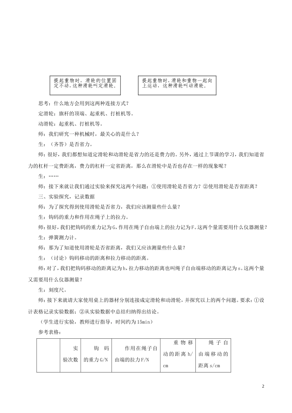 《滑轮组》教案1_第2页