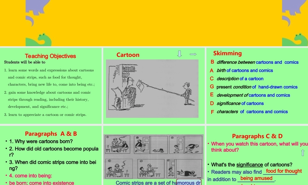 Unit6CartoonsandComicStrips