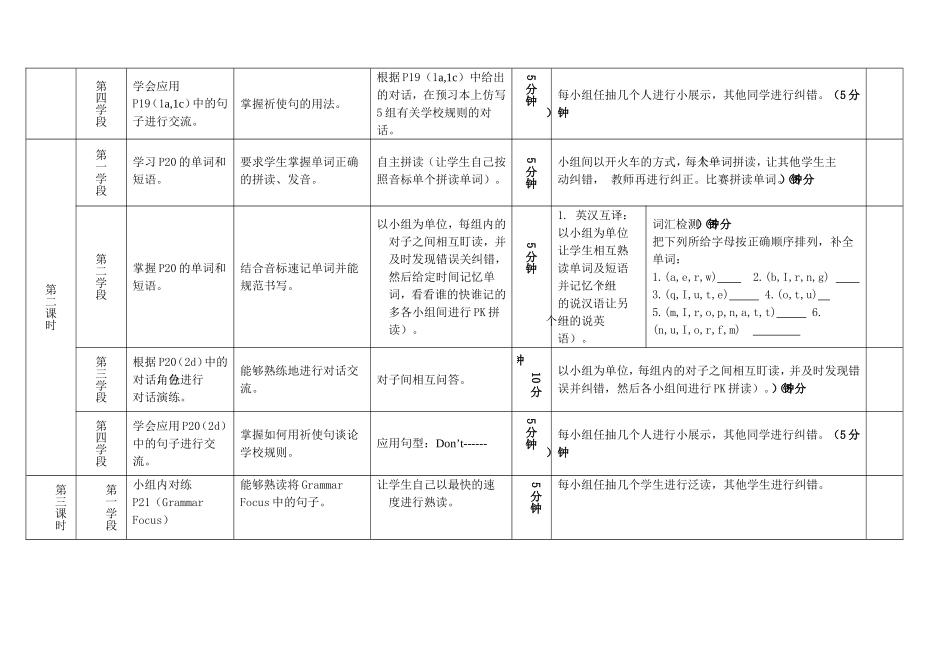七年级英语unit4导学案_第2页
