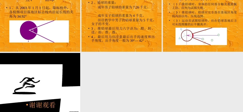 初中体育-田径理论课件