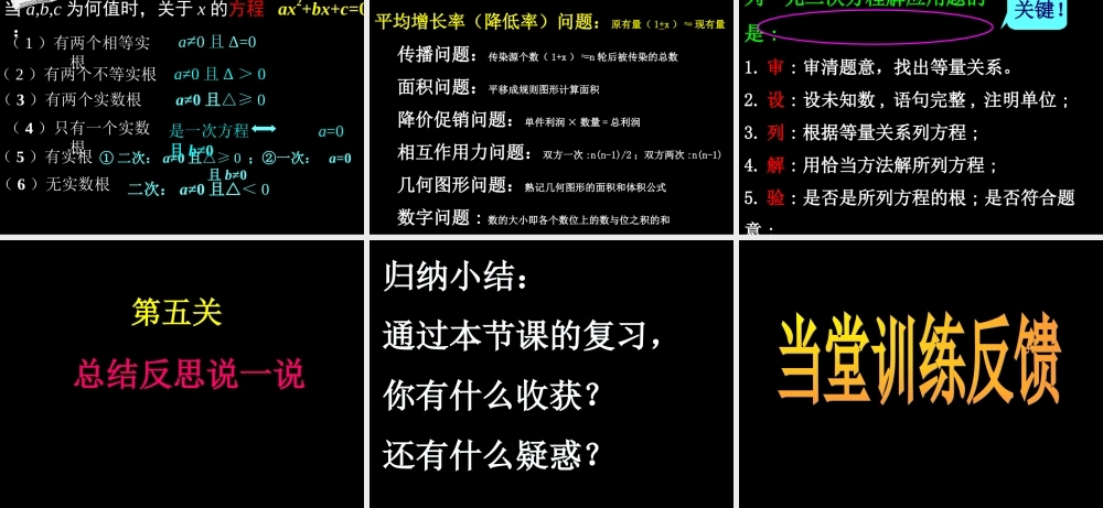 一元二次方程复习
