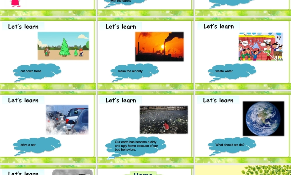 Unit-3-Care-for--the-Earth-Part-A-课件1