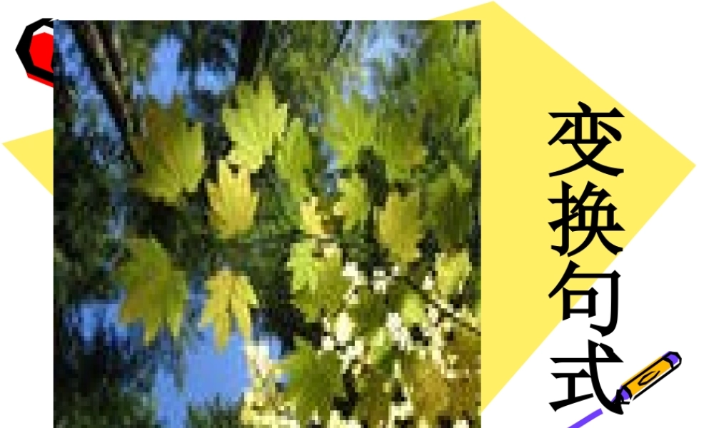 句式转换课件