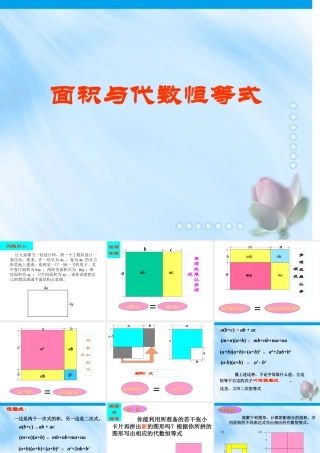 面积与代数恒等式