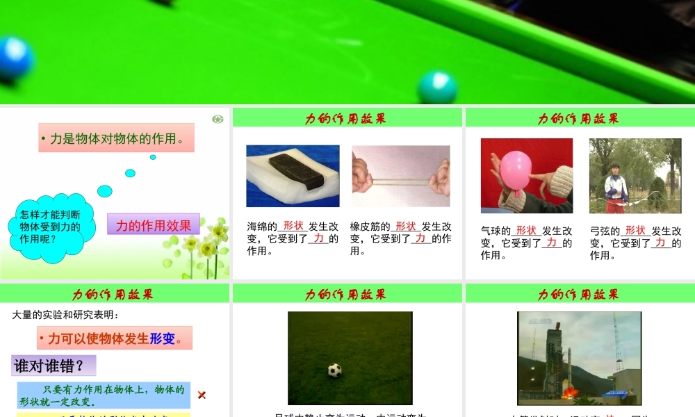 力与运动的关系