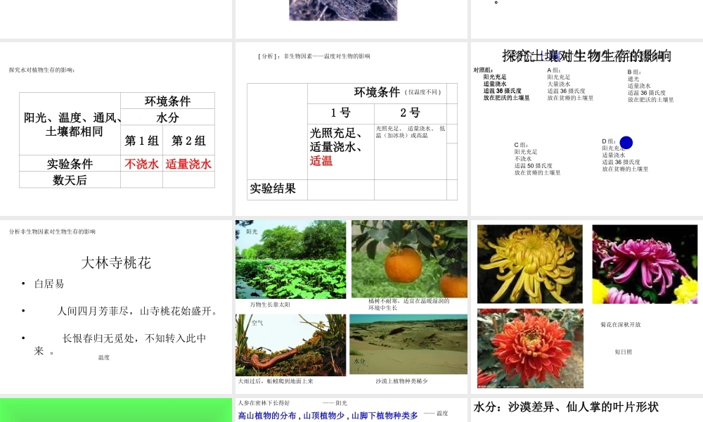 2.2环境影响生物的生存
