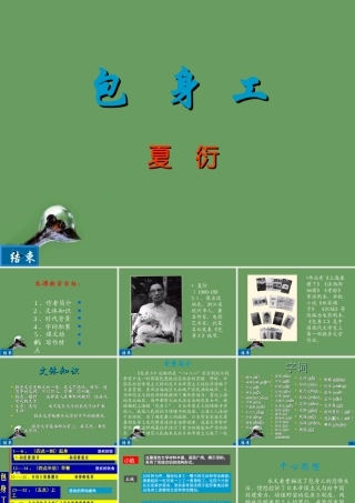 高中语文(包身工)课件4 北京版选修1 课件