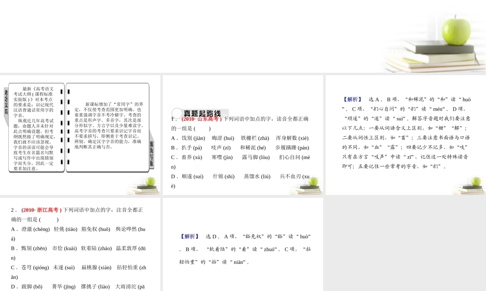 高考语文三轮冲刺专题 第三部分语言文字应用3课件