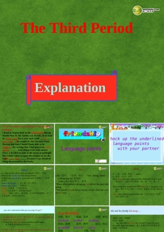 高中英语 The Third Period课件