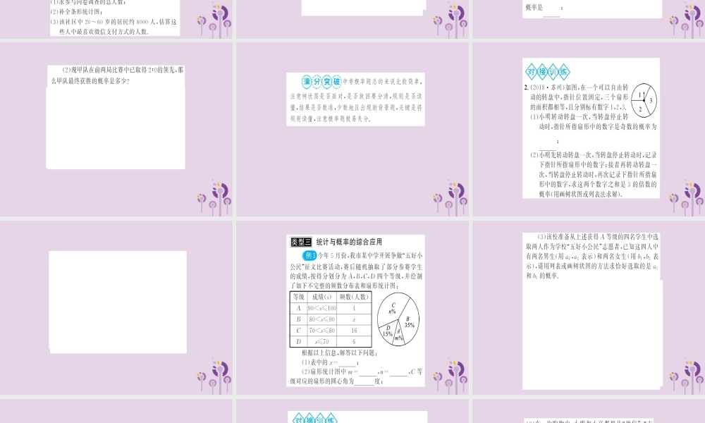 湖北省中考数学二轮复习 中档题题型专项突破(六)课件