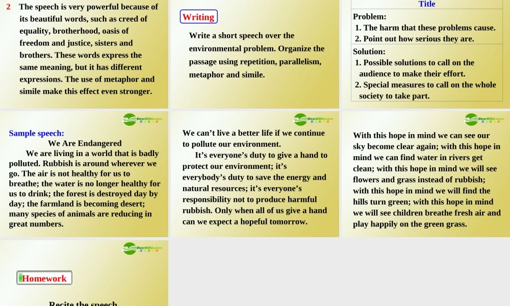 高中英语 Unit 3Fairness for all-Using language课件 新人教选修10 课件