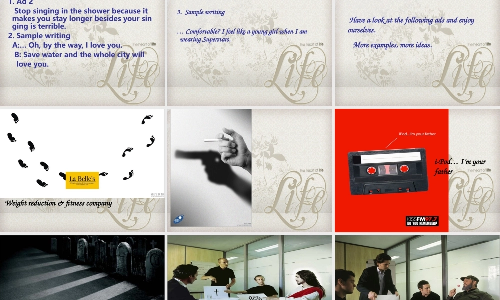 福建省高三英语骨干教师培训 Unit 5 Module 9Inside advertising writing课件 新人教版 课件