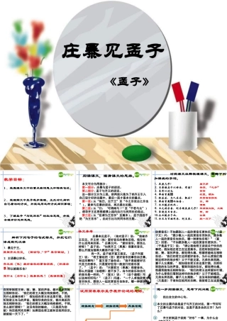 高中语文 第六单元第19课庄暴见孟子课件 人教版第五册 课件