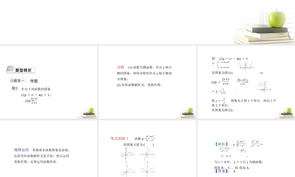 高考数学总复习 第二单元 第五节 函数的图象课件