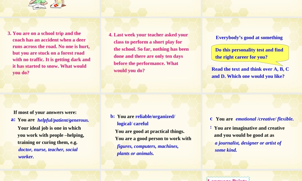 高二英语Unit14 lesson1 Your choice课件 北师大版必修5 课件