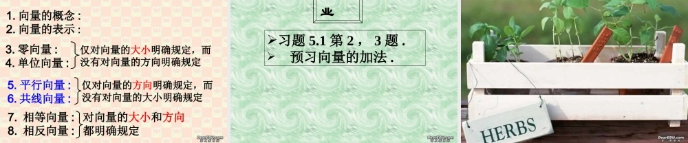 高一数学平面向量 人教版 课件