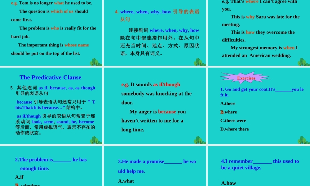 高三英语一轮复习 名词性从句课件