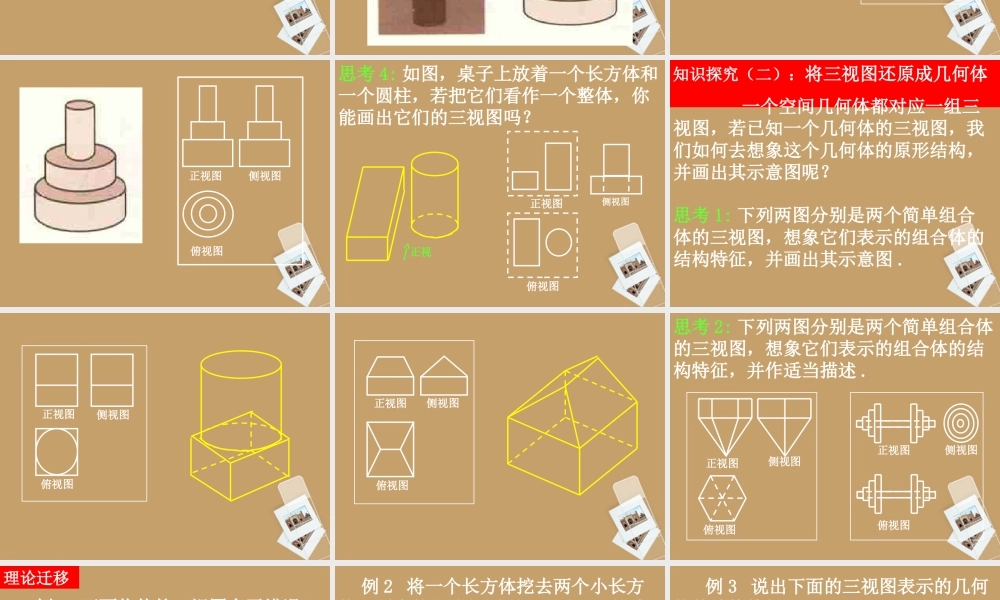 高中数学(12-2简单组合体的三视图)课件 新人教A版必修2 课件