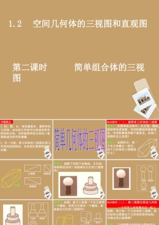 高中数学(12-2简单组合体的三视图)课件 新人教A版必修2 课件