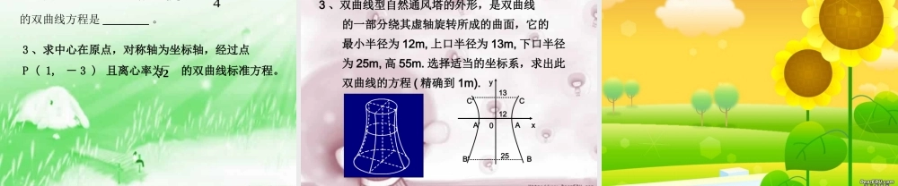 高二数学双曲线的几何性质课件示例 课件