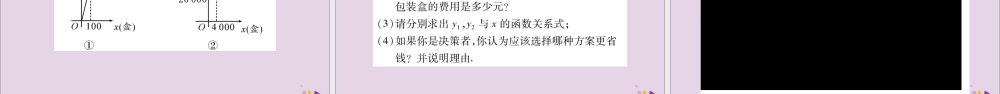 秋八年级数学上册 第12章 一次函数 12.2 一次函数 第5课时 方案决策习题课件 (新版)沪科版 课件