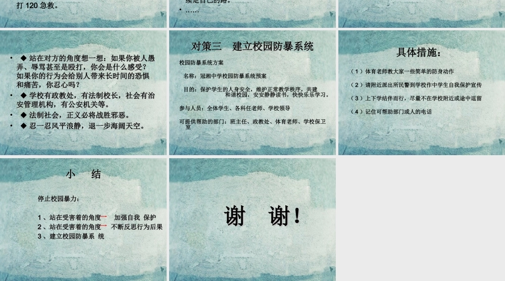 校八年级政治下册 第五课 第3框 校园不容暴力课件1 人民版 课件