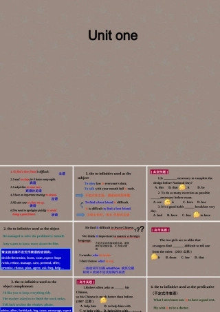 高中英语 Unit1 Getting along with others Grammar-and-usage1精品课件 牛津译林版必修5 课件