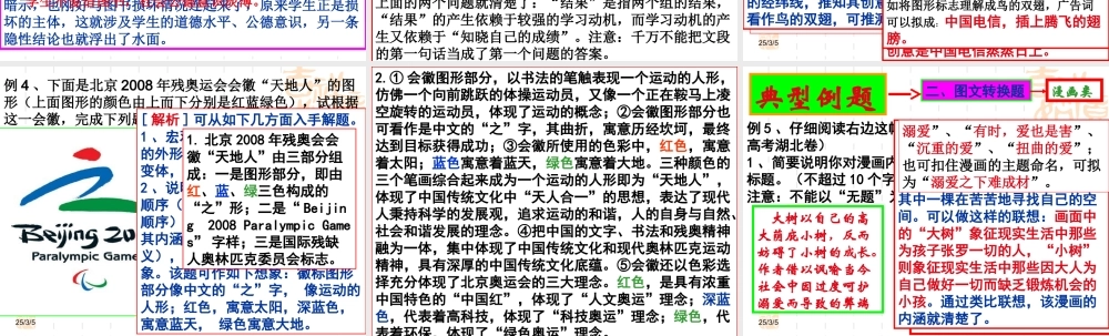 语言表达之图文转换题型课件1 语言表达之图文转换题型课件 语言表达之图文转换题型课件